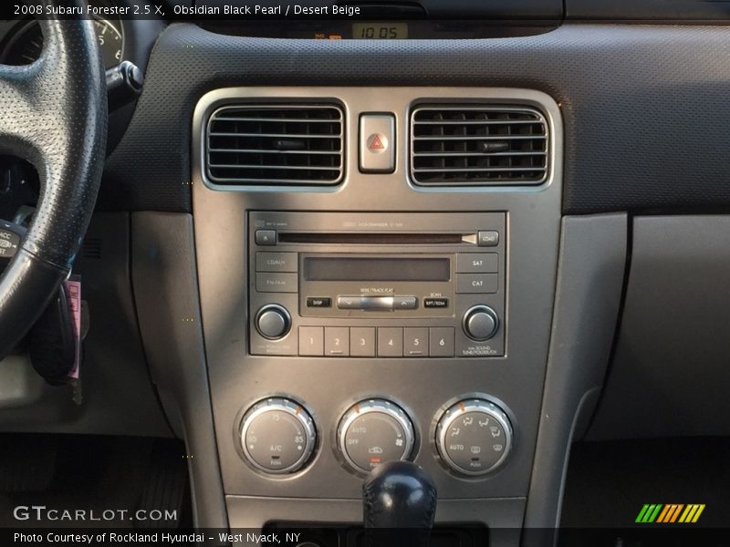 Obsidian Black Pearl / Desert Beige 2008 Subaru Forester 2.5 X
