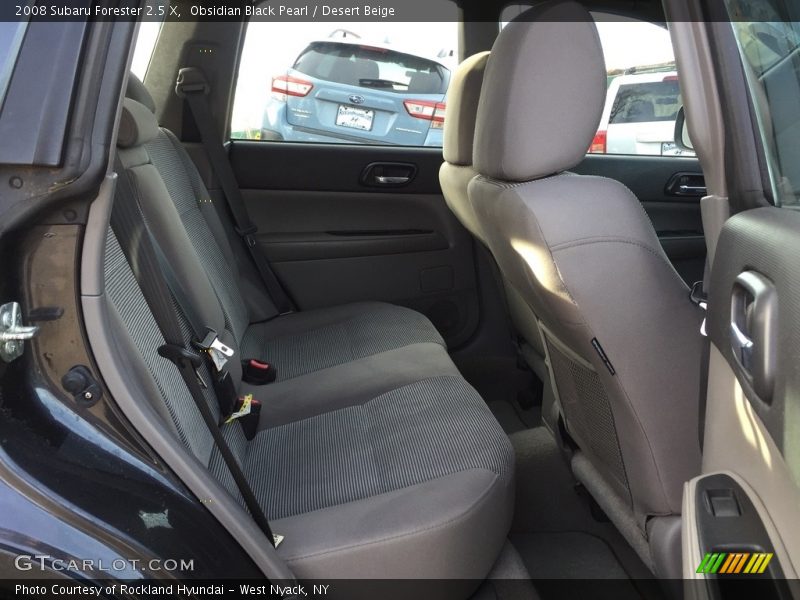 Obsidian Black Pearl / Desert Beige 2008 Subaru Forester 2.5 X