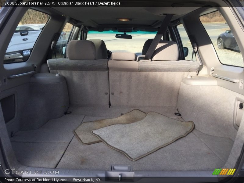 Obsidian Black Pearl / Desert Beige 2008 Subaru Forester 2.5 X