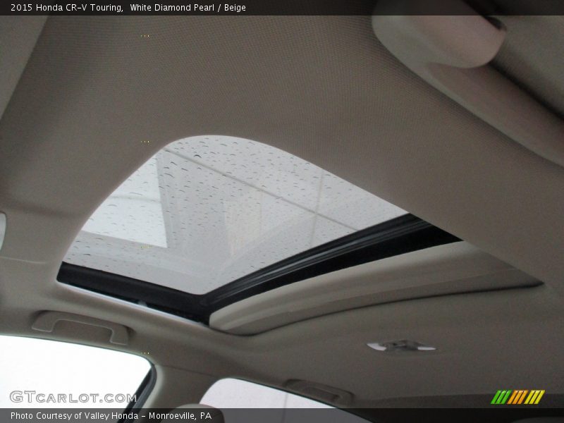 White Diamond Pearl / Beige 2015 Honda CR-V Touring