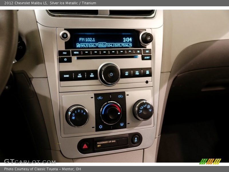 Silver Ice Metallic / Titanium 2012 Chevrolet Malibu LS