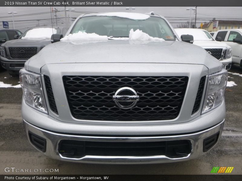 Brilliant Silver Metallic / Black 2019 Nissan Titan SV Crew Cab 4x4