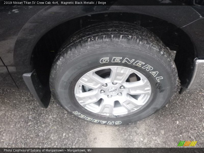 Magnetic Black Metallic / Beige 2019 Nissan Titan SV Crew Cab 4x4
