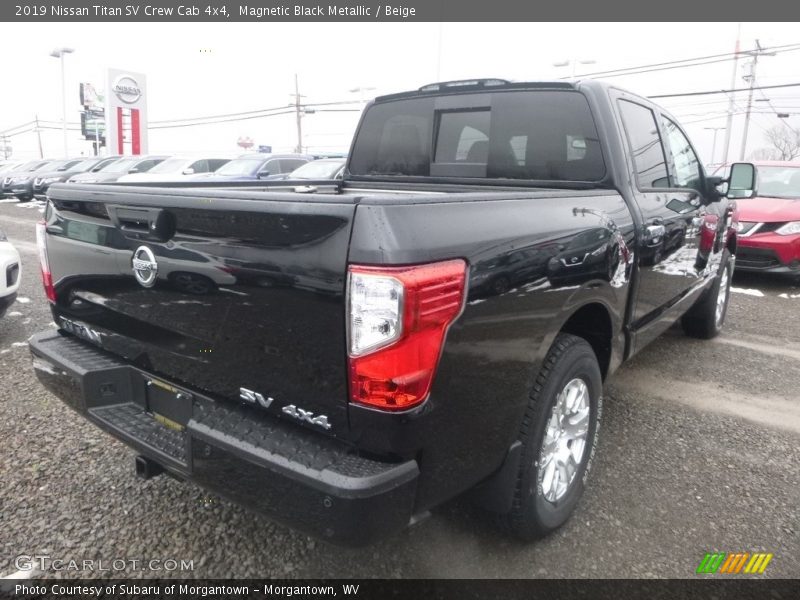 Magnetic Black Metallic / Beige 2019 Nissan Titan SV Crew Cab 4x4