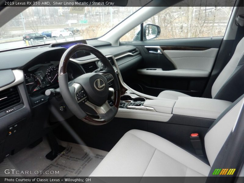 Silver Lining Metallic / Stratus Gray 2019 Lexus RX 350 AWD