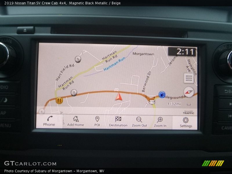 Magnetic Black Metallic / Beige 2019 Nissan Titan SV Crew Cab 4x4