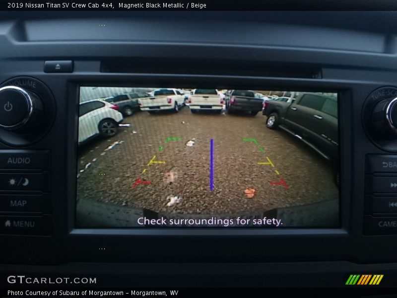 Magnetic Black Metallic / Beige 2019 Nissan Titan SV Crew Cab 4x4