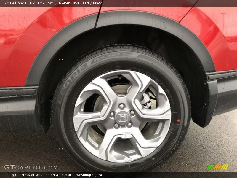 Molten Lava Pearl / Black 2019 Honda CR-V EX-L AWD