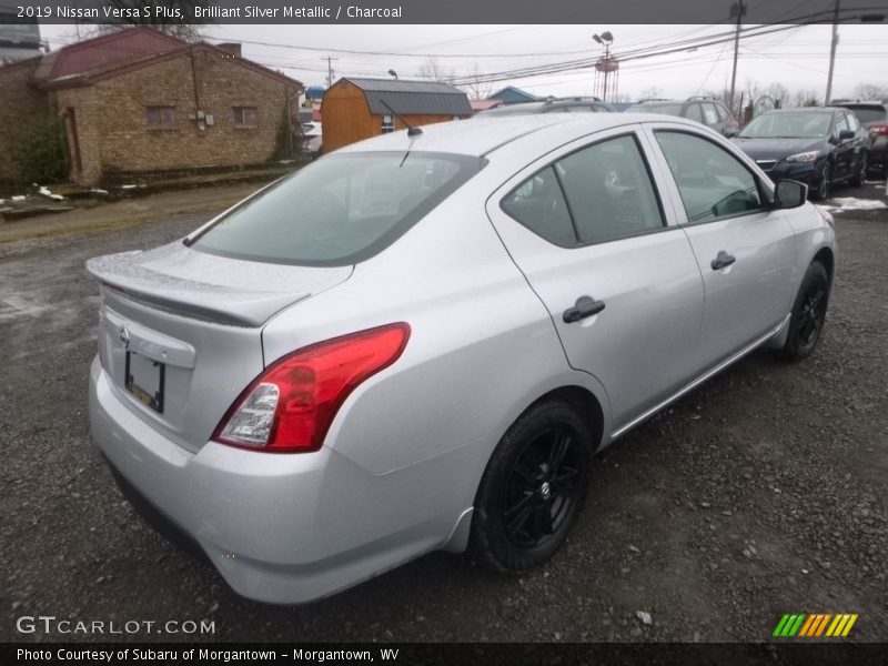 Brilliant Silver Metallic / Charcoal 2019 Nissan Versa S Plus