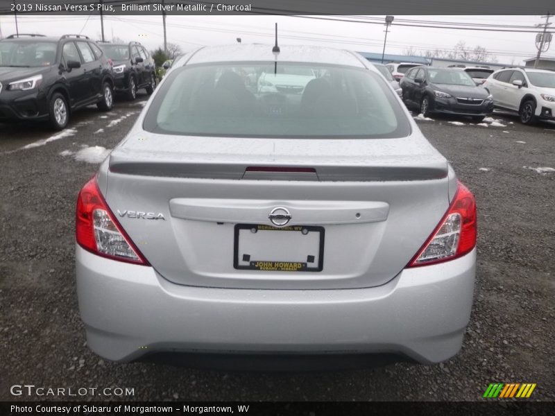 Brilliant Silver Metallic / Charcoal 2019 Nissan Versa S Plus