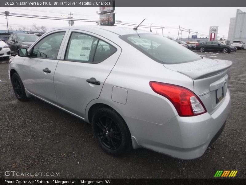 Brilliant Silver Metallic / Charcoal 2019 Nissan Versa S Plus
