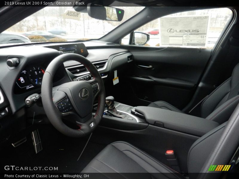  2019 UX 200 F Sport Black Interior