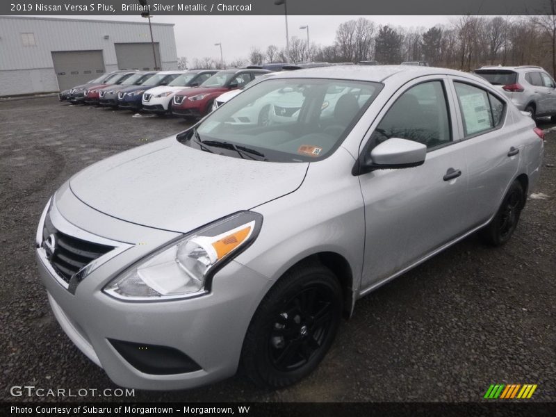 Brilliant Silver Metallic / Charcoal 2019 Nissan Versa S Plus