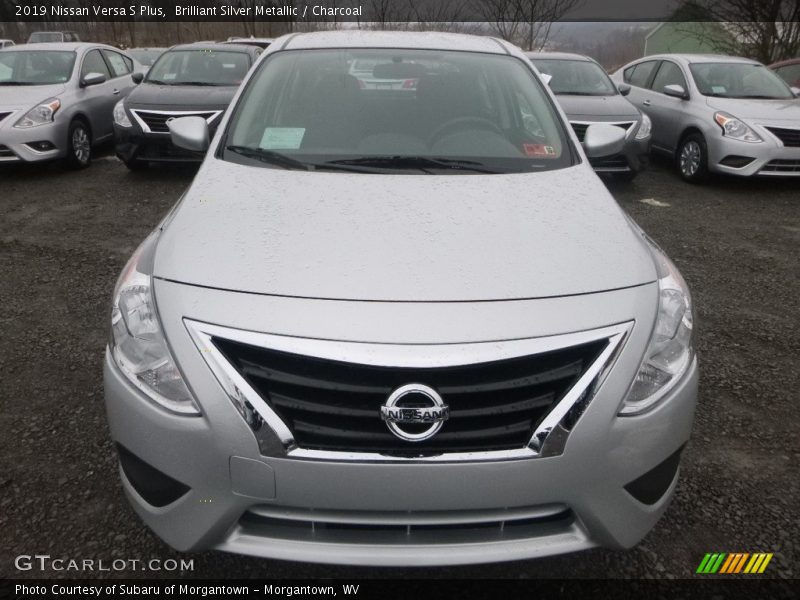 Brilliant Silver Metallic / Charcoal 2019 Nissan Versa S Plus