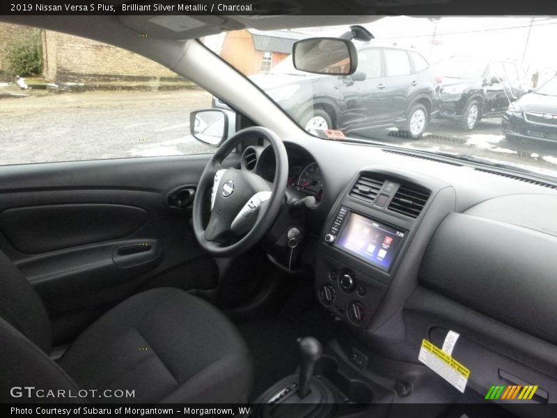 Brilliant Silver Metallic / Charcoal 2019 Nissan Versa S Plus