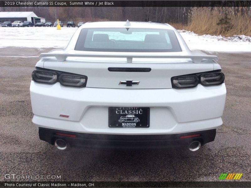 Summit White / Jet Black 2019 Chevrolet Camaro SS Coupe