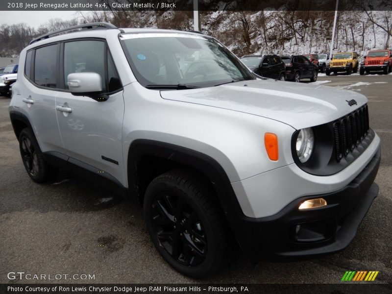 Glacier Metallic / Black 2018 Jeep Renegade Latitude 4x4