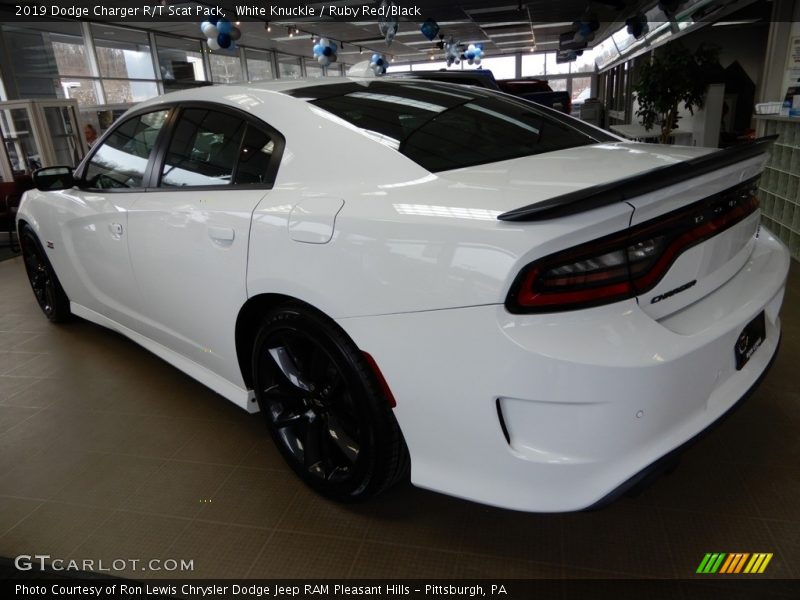White Knuckle / Ruby Red/Black 2019 Dodge Charger R/T Scat Pack