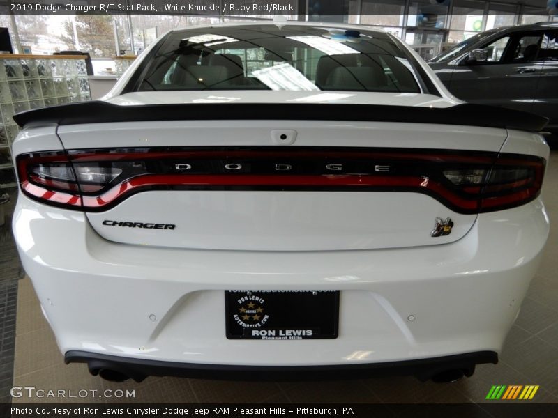 White Knuckle / Ruby Red/Black 2019 Dodge Charger R/T Scat Pack