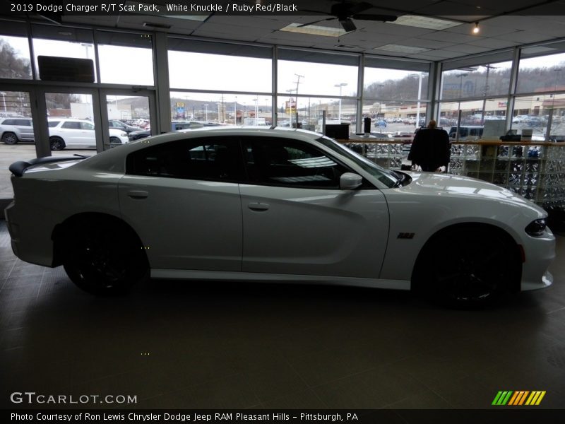 White Knuckle / Ruby Red/Black 2019 Dodge Charger R/T Scat Pack