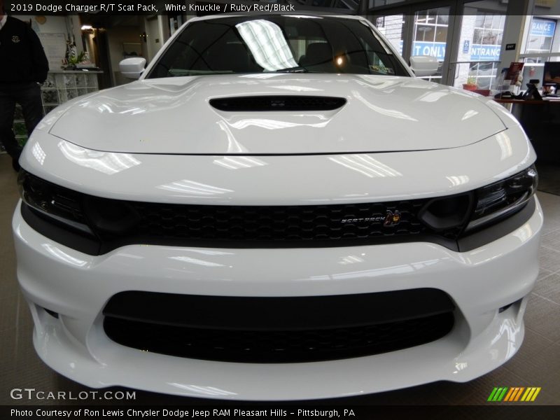 White Knuckle / Ruby Red/Black 2019 Dodge Charger R/T Scat Pack