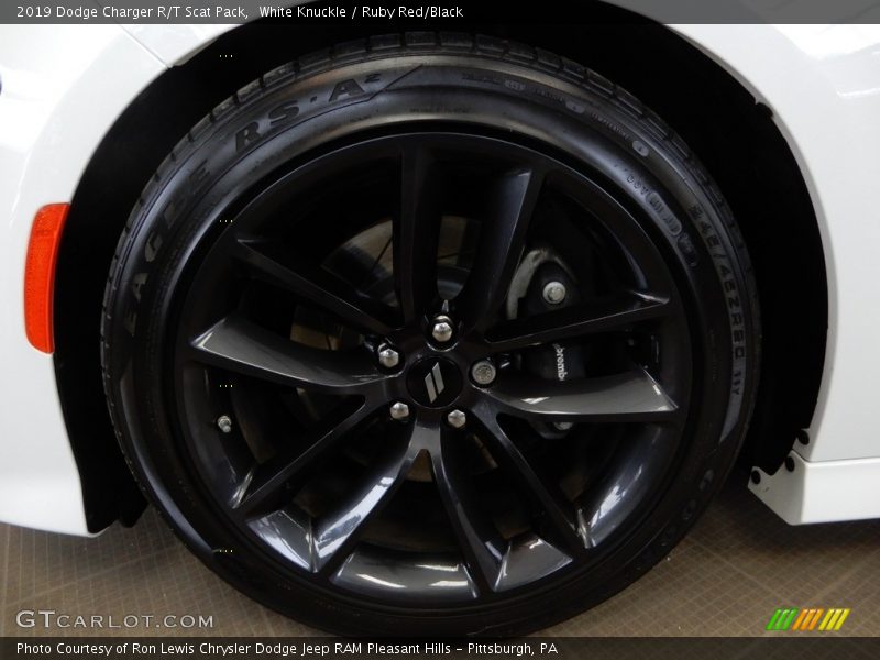 White Knuckle / Ruby Red/Black 2019 Dodge Charger R/T Scat Pack