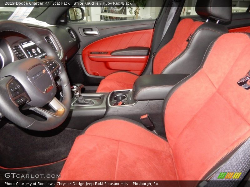 White Knuckle / Ruby Red/Black 2019 Dodge Charger R/T Scat Pack