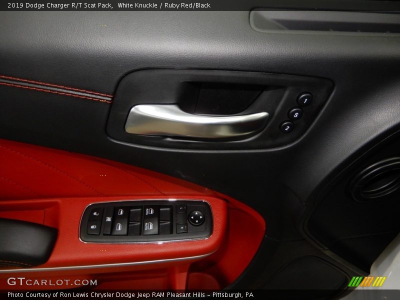 White Knuckle / Ruby Red/Black 2019 Dodge Charger R/T Scat Pack