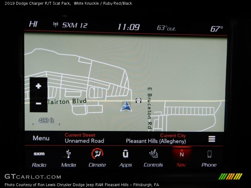 White Knuckle / Ruby Red/Black 2019 Dodge Charger R/T Scat Pack