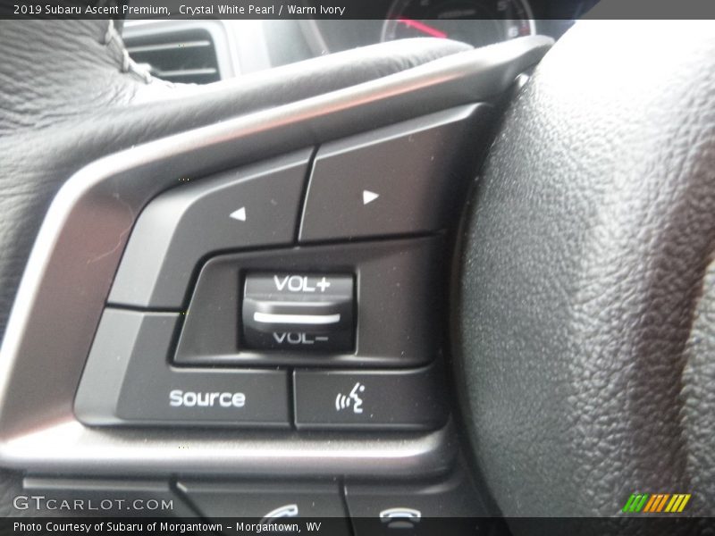 Crystal White Pearl / Warm Ivory 2019 Subaru Ascent Premium