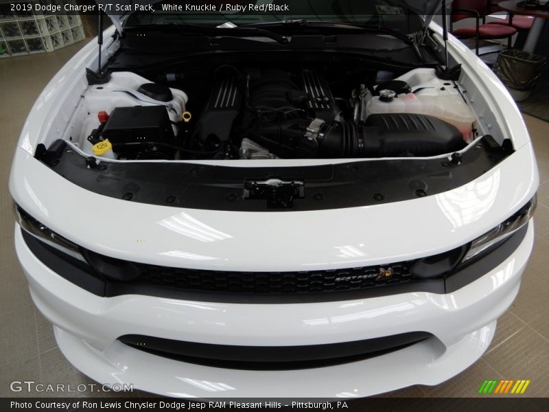 White Knuckle / Ruby Red/Black 2019 Dodge Charger R/T Scat Pack
