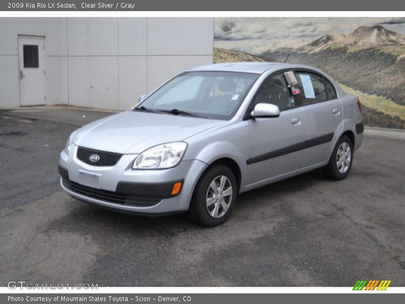 Clear Silver / Gray 2009 Kia Rio LX Sedan
