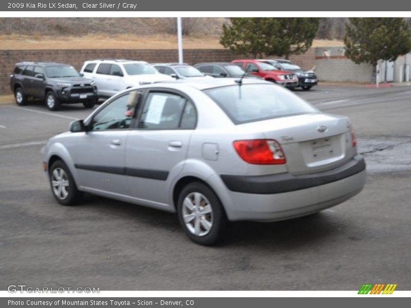 Clear Silver / Gray 2009 Kia Rio LX Sedan
