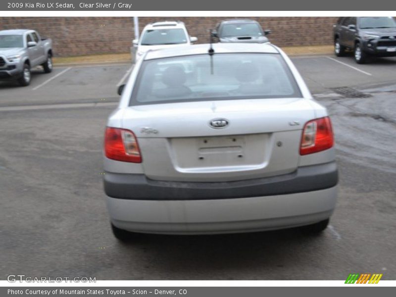 Clear Silver / Gray 2009 Kia Rio LX Sedan