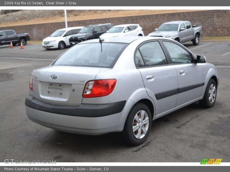 Clear Silver / Gray 2009 Kia Rio LX Sedan