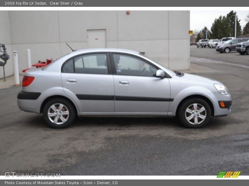Clear Silver / Gray 2009 Kia Rio LX Sedan