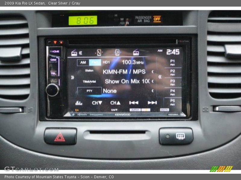 Clear Silver / Gray 2009 Kia Rio LX Sedan