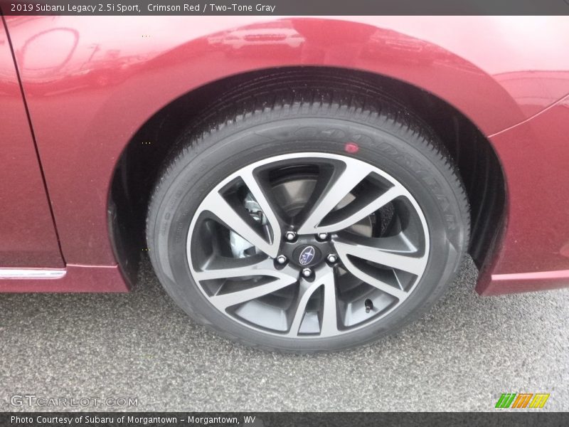Crimson Red / Two-Tone Gray 2019 Subaru Legacy 2.5i Sport