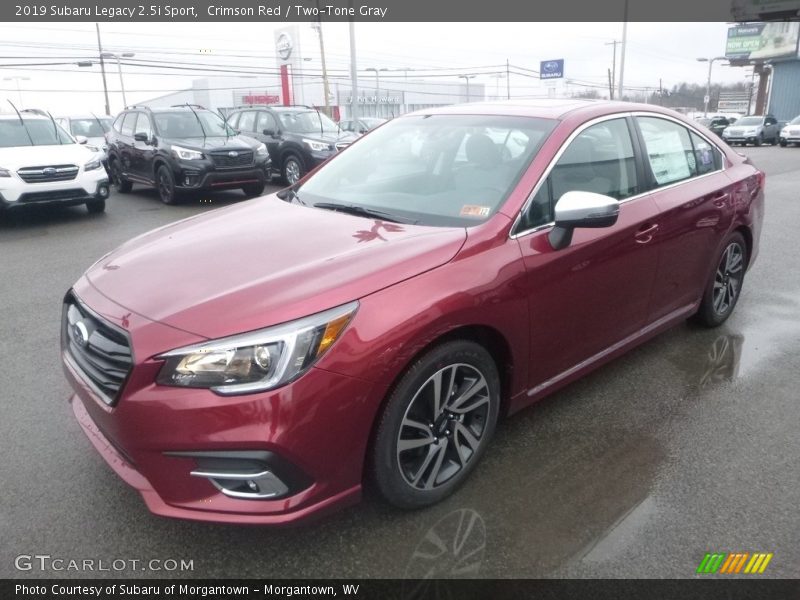 Crimson Red / Two-Tone Gray 2019 Subaru Legacy 2.5i Sport