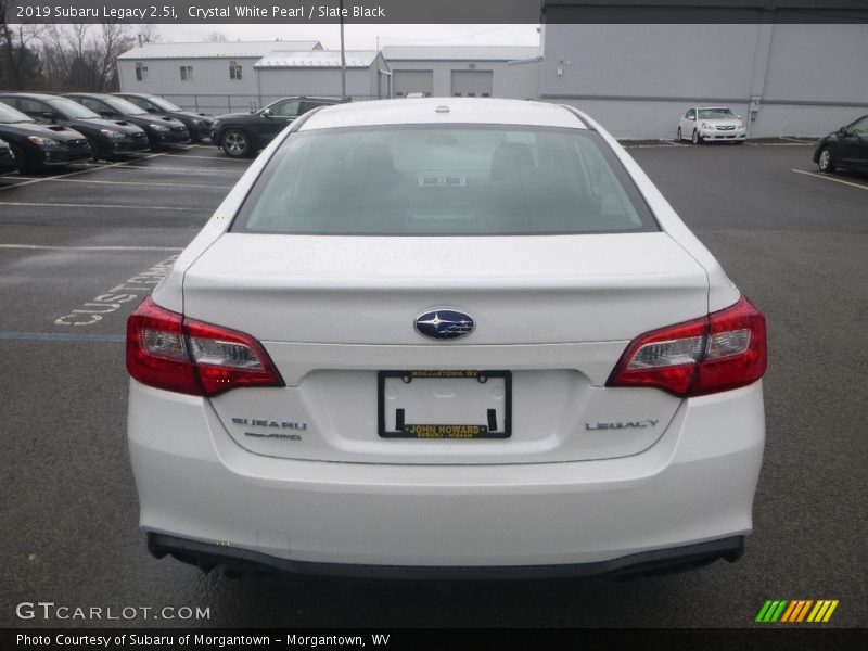 Crystal White Pearl / Slate Black 2019 Subaru Legacy 2.5i