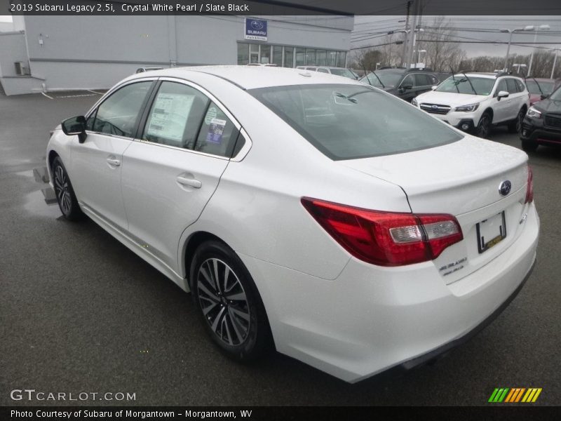Crystal White Pearl / Slate Black 2019 Subaru Legacy 2.5i