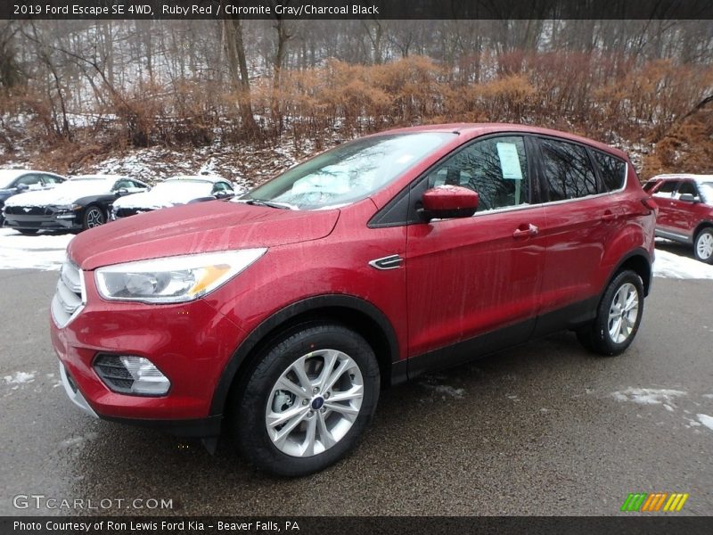 Ruby Red / Chromite Gray/Charcoal Black 2019 Ford Escape SE 4WD