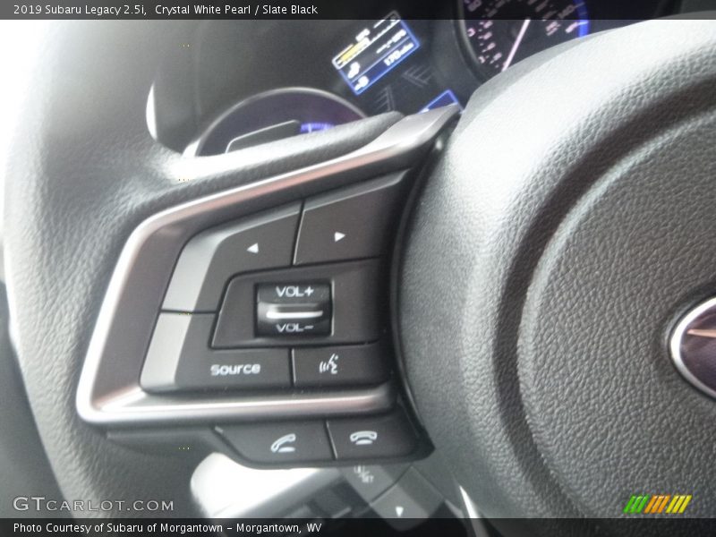 Crystal White Pearl / Slate Black 2019 Subaru Legacy 2.5i