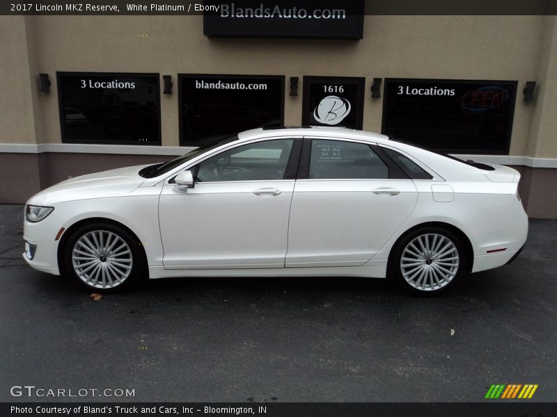 White Platinum / Ebony 2017 Lincoln MKZ Reserve
