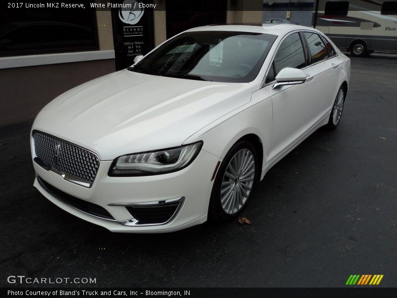 White Platinum / Ebony 2017 Lincoln MKZ Reserve