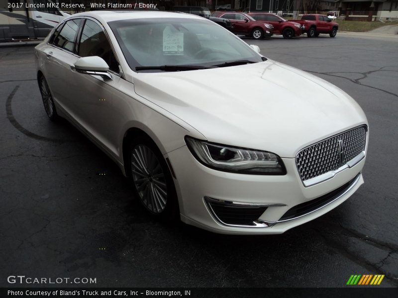 White Platinum / Ebony 2017 Lincoln MKZ Reserve