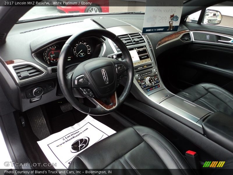 White Platinum / Ebony 2017 Lincoln MKZ Reserve