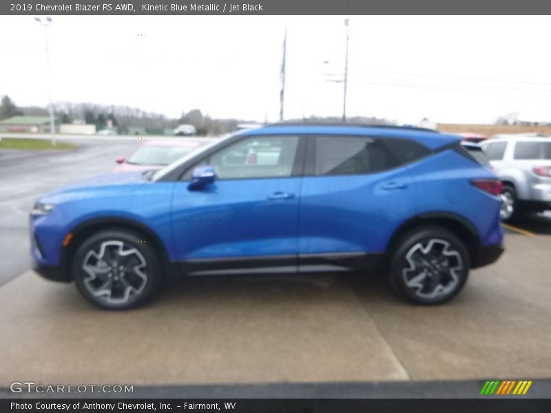 Kinetic Blue Metallic / Jet Black 2019 Chevrolet Blazer RS AWD