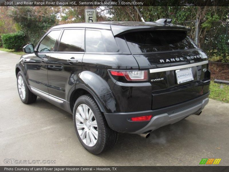 Santorini Black Metalllic / Ebony/Ebony 2016 Land Rover Range Rover Evoque HSE