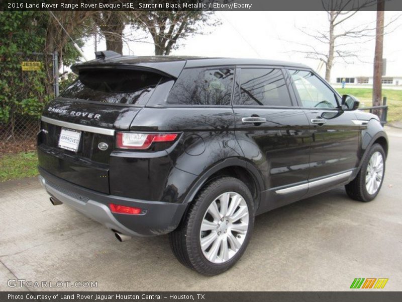 Santorini Black Metalllic / Ebony/Ebony 2016 Land Rover Range Rover Evoque HSE